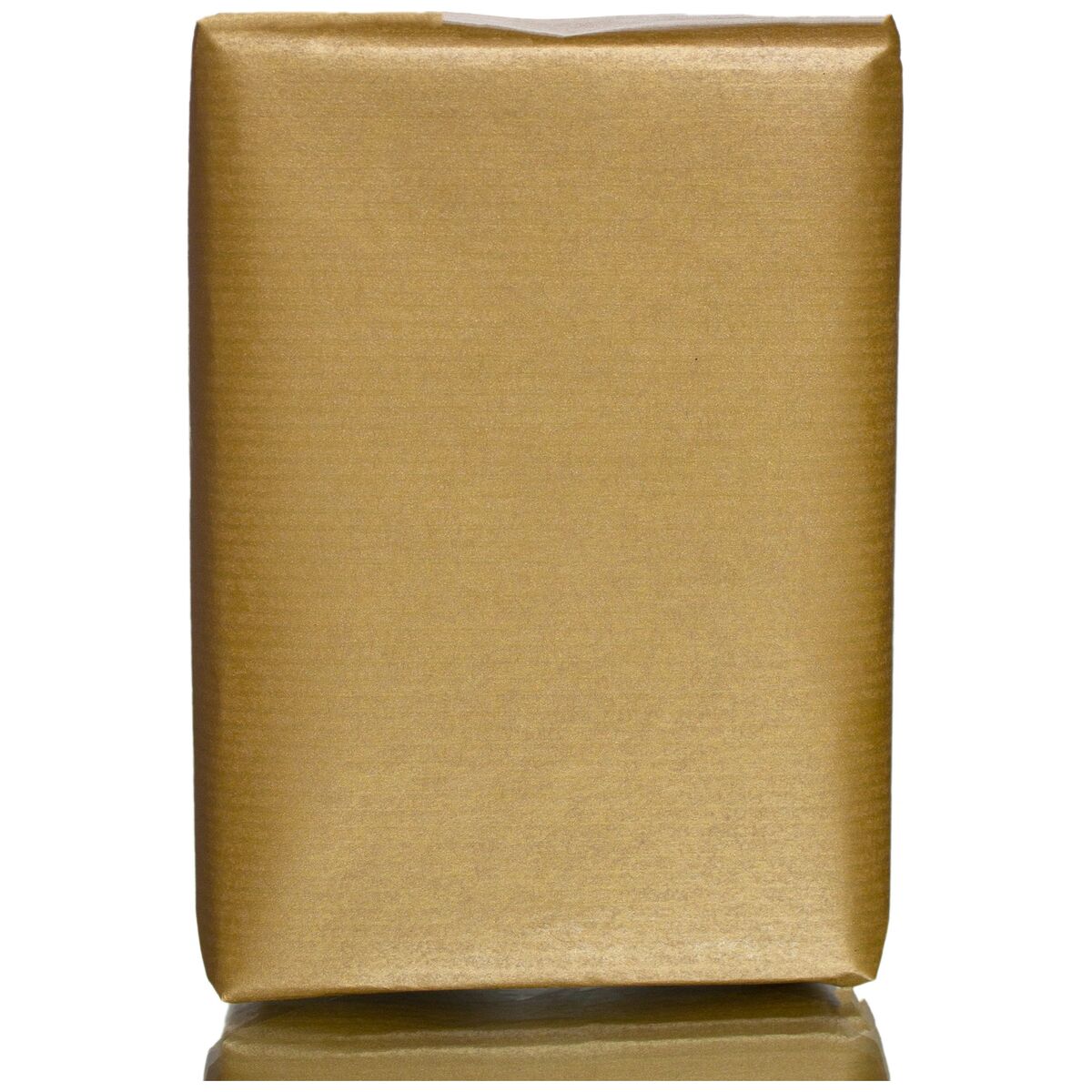 Gift wrapping paper with ribbed gold